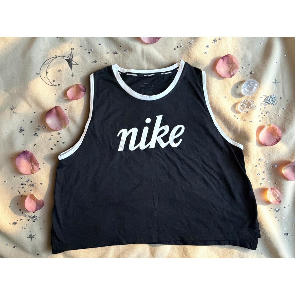 Nike - Running Dri-FIT Cropped Tank Top - Womens Size Medium